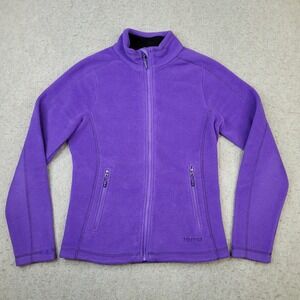 Marmot Jacket Women's Small Polartec Purple Full Zip Hiking Outdoors Fleece